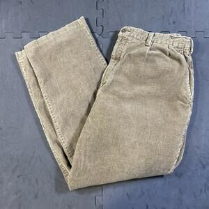 Men's Beige Corduroy Pants